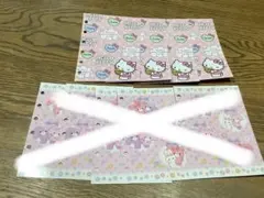 サンリオキャラクターズのシール帳専用リフィル（台紙)