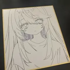 カ*e様 【原画】初音ミク 手描き アナログイラスト ミニ色紙 - メルカリ