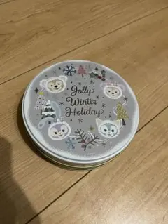 ダッフィーフレンズ　クリスマス　空き缶