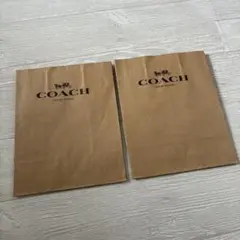 COACH ショップ袋 ブラウン 大