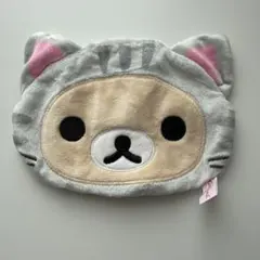 コリラックマ のんびりネコ ふわふわポーチ ガチャガチャ