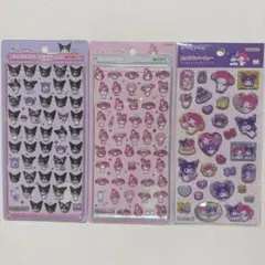 クロミ　マイメロ　ボンボンドロップシールミニ　ラメきらクリスタルシール　正規品