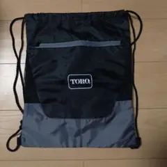 TORO ドローストリングバッグ 黒/グレー