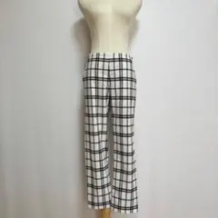 UNIQLOユニクロ　チェック柄カジュアルパンツ（L）ウエストゴム