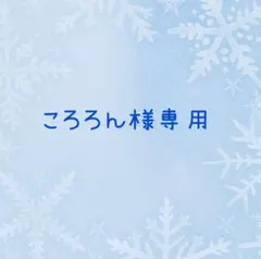 〜ころろん様専用 〜