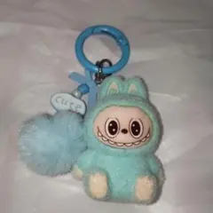 ラブブ水色キーホルダー