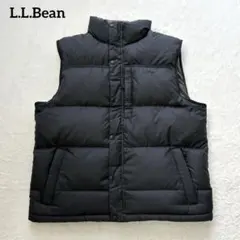 L.L.Bean ダウンベスト XL ブラック 刺繍ロゴ 00s 90s ヌプシ