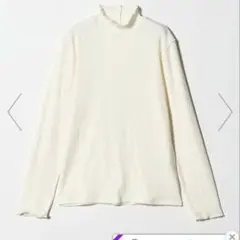 アデイインザライフ　 リブメロー ハイネックカットソー