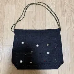 DHOLIC ツイード チェーンバック