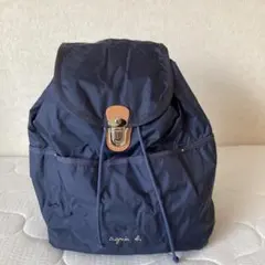 アニエスベー　ボヤージュ　バックパック　ネイビー　リュック