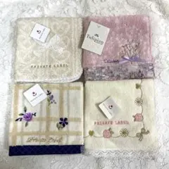 Private Label タオルハンカチセット 4枚