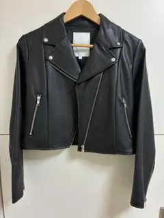 MERCURY DUO コンパクトフェイクレザーライダースジャケット