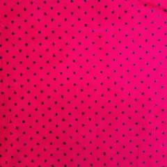 ドット柄生地 布 レッド×ブラック約88cm✕138cm昭和レトロ深みのある赤