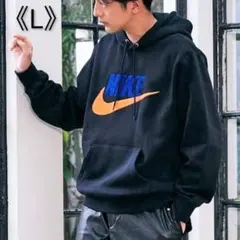 [新品] NIKE ナイキ パーカー ビッグスウッシュ NIKEロゴ 裏起毛 L