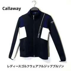 ★Callaway★レディース ゴルフウェア ブルゾン ロゴプリント ブラック