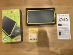 動作品　初期化済　New Nintendo 2DS LL ブラック/ライム 本体