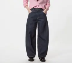 22★UNIQLO ユニクロ バギーカーブジーンズ ネイビー