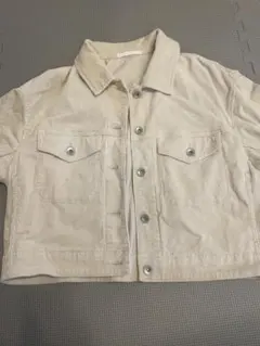 UNIQLO コーデュロイクロップドジャケット　オフホワイトS