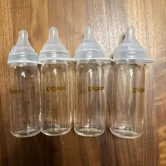 ピジョン 母乳実感 直付け 哺乳瓶 100ml 一般新生児用2個　流量大2個