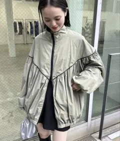 mystic バルーンBIGブルゾン　カーキ