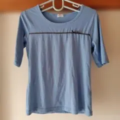 ELLE PLANETE 水色 クルーネック Tシャツのサムネイル