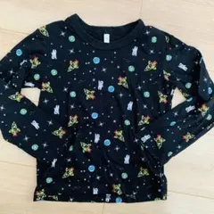 宇宙柄 長袖カットソー 120