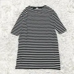 ORCIVAL ボーダーワンピース バスクシャツ 7部丈 モノトーン フランス製