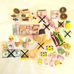 おもしろ消しゴムセット 食べ物 動物 文房具