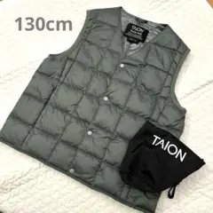 未使用⭐︎TAION ダウンベスト 130オリーブ