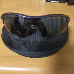 Oakley 紫色 スポーツサングラス ケース付き