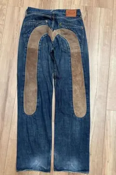 超貴重 EVISU大黒レザーデニム 36×35 | Mercari
