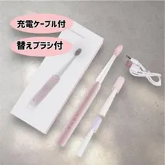 訳あり特価‼️電動歯ブラシ　歯磨き　替えブラシ付き　美白　歯石　歯垢　知覚過敏のサムネイル