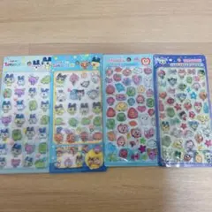 たまごっちステッカー　ぷっくりシール　硬いシール 4点セット