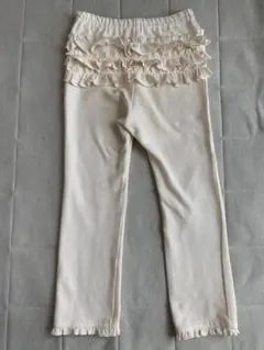 ファミリア バックフリルパンツ110㎝ オフホワイト 薄手