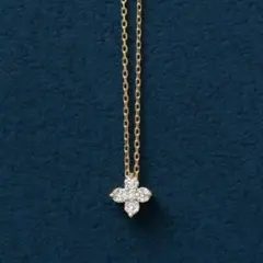 定価79,200円 K18 ダイヤモンド フラワーネックレス