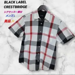BLACK LABEL CRESTBRIDGE チェック柄 半袖シャツ Lのサムネイル