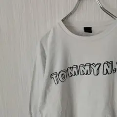 TOMMY　ロンＴ　長袖　カットソー　ロゴ　メンズ