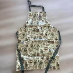 ハロッズ子供用エプロン クマのイラスト付き