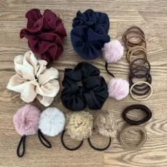 シュシュ・ヘアゴムセット