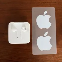 【純正】Apple 有線イヤホン　ロゴシール付き