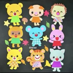【幼稚園教諭がつくる】壁面　秋　運動会