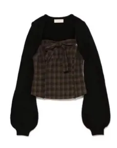 トップス andmary Rimma check set tops M Rimma check set tops