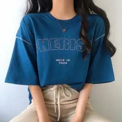 sona ソニョナラ CHERISH ステッチオーバーフィットTシャツ 夏服のサムネイル