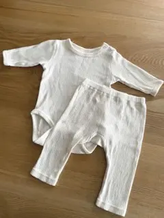 PUPO プーポ　リブロンパース・レギンスセット　70cm アイボリー