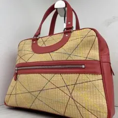 未使用に近い✨ ジャックルコー リスボン ハンドバッグ トートバッグ ラフィアのサムネイル