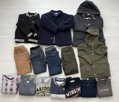 子ども服　男の子　110 115 120 秋冬服　まとめ売り 15点