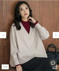 ANY SIS ライトグレー カーディガン Mサイズ