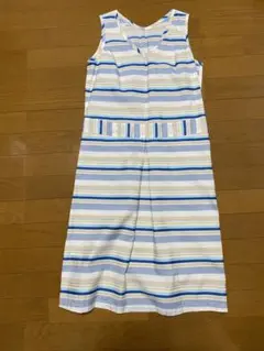 Rope Picnic ストライプ ノースリーブワンピース 38