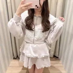 evelyn セーラーレースセットアップ ピンク