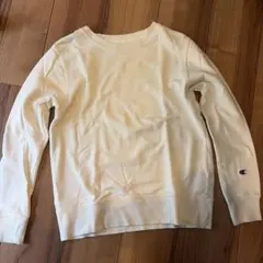 Champion クルーネック スウェット クリーム